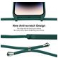 Mobigear Lanyard iPhone 14 Pro Siliconen Hoesje met koord - Donkergroen