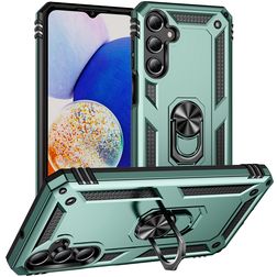 Mobigear Armor ring Samsung Galaxy A16 Hoesje Hardcase Backcover Shockproof met Ringhouder - Groen
