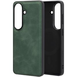 Mobiparts Classic Samsung Galaxy S26 MagSafe Hoesje TPU,Kunstleer Backcover - Emerald Green