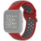 Mobigear Sport Plus Buckle Siliconen Fitbit Versa 2 Bandje Gespsluiting - Rood / Grijs