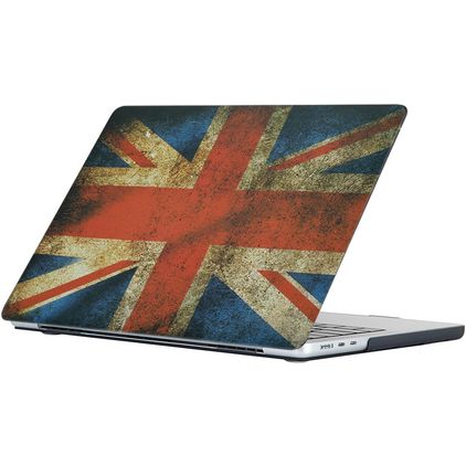 Mobigear Design MacBook Air 15 Inch (2023-2026) Hoes Hardshell Laptopcover MacBook Case - UK Flag - Model A2941 / A3114 / A3241 / A3448