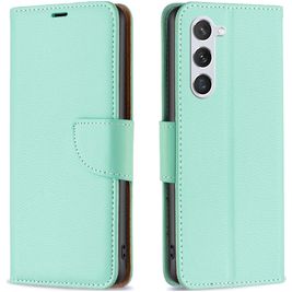 Mobigear Excellent Samsung Galaxy S23 Hoesje Bookcase Portemonnee - Turquoise