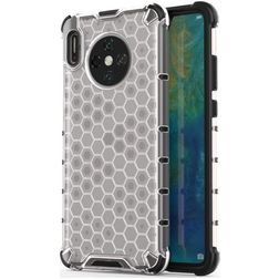 Mobigear Honeycomb Huawei Mate 30 Hoesje Hardcase Backcover Shockproof - Wit