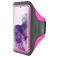 Mobiparts Comfort Fit Telefoonhouder Hardlopen Samsung Galaxy S20 Plus Sport Hoesje Neopreen Sportarmband - Neon Pink