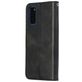 Mobigear Zipper Samsung Galaxy S20 Hoesje Bookcase Portemonnee - Zwart