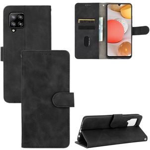 Mobigear Retro Samsung Galaxy A42 Hoesje Bookcase Portemonnee - Zwart