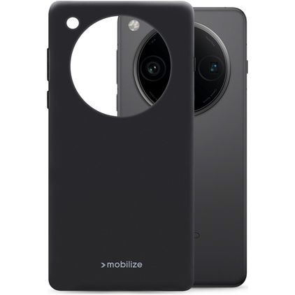 Mobilize Rubber Gelly OPPO Find X8 Pro Hoesje Flexibel TPU Backcover - Zwart