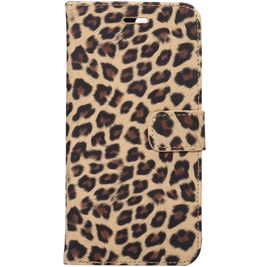 Mobigear Leopard iPhone 7 Plus Hoesje Bookcase Portemonnee - Geel