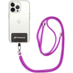Mobigear Nylon Lanyard Universeel Telefoonkoord Verstelbaar - Roze / Paars