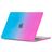 Mobigear Rainbow Matte MacBook Air 15 Inch (2023-2026) Hoes Hardshell Laptopcover MacBook Case - Blauw / Roze - Model A2941 / A3114 / A3241 / A3448