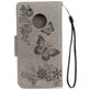Mobigear Butterfly Motorola Moto G5 Plus Hoesje Bookcase Portemonnee - Grijs