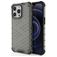 Mobigear Honeycomb iPhone 14 Pro Hoesje Hardcase Backcover Shockproof - Zwart