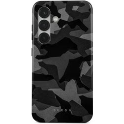 Burga Tough Samsung Galaxy S25 Hoesje Hardcase Backcover Shockproof - Night Black Camo