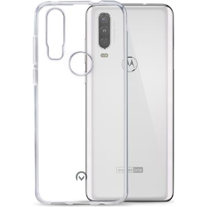 Mobilize Gelly Doorzichtig Motorola One Action Hoesje Flexibel TPU Backcover - Transparant
