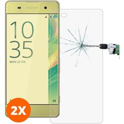 Mobigear Sony Xperia XA Glazen Screenprotector - Case Friendly (2-Pack)