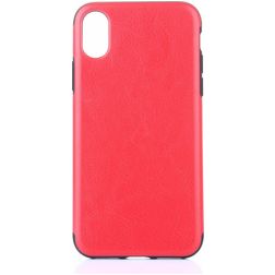 Mobigear Excellent iPhone XS Max Hoesje Flexibel TPU Backcover - Rood