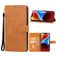 Mobigear Wallet iPhone 15 Hoesje Bookcase Portemonnee - Cognac