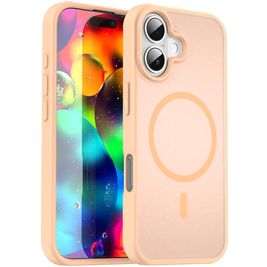 Mobigear Shockproof iPhone 17 MagSafe Hoesje Hardcase Backcover - Rouge Powder