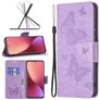 Mobigear Butterfly Xiaomi 12 Hoesje Bookcase Portemonnee - Paars
