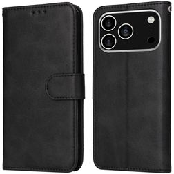 Mobigear Wallet iPhone 17 Pro Hoesje Bookcase Portemonnee - Zwart
