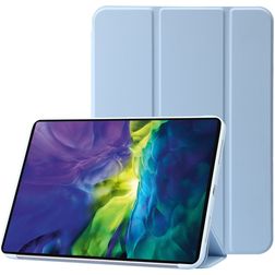Mobigear Tri-Fold Gel iPad 11 (2025) Hoes TPU,Kunstleer Bookcase - Blauw