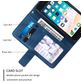Mobigear Rhombus iPhone 7 Hoesje Bookcase Portemonnee - Blauw