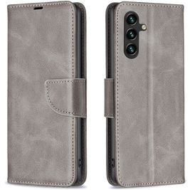 Mobigear Excellent Samsung Galaxy A56 Hoesje Bookcase Portemonnee - Grijs
