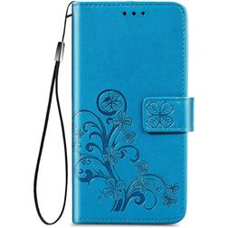 Mobigear Clover Samsung Galaxy A52s 5G Hoesje Bookcase Portemonnee - Blauw