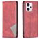 Mobigear Rhombus Slim Motorola Moto G53 5G Hoesje Bookcase - Rood