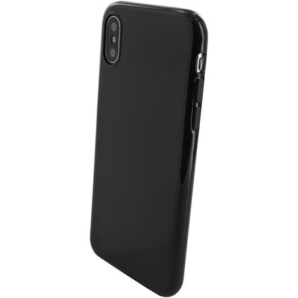 Mobiparts Classic iPhone X Hoesje Flexibel TPU Backcover - Zwart