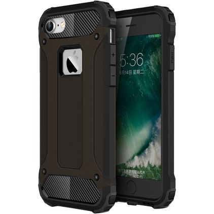 Mobigear Outdoor iPhone 7 Hoesje Hardcase Backcover Shockproof - Zwart