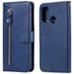 Mobigear Zipper Huawei P Smart (2020) Hoesje Bookcase Portemonnee - Blauw