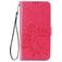 Mobigear Clover Motorola One Fusion Plus Hoesje Bookcase Portemonnee - Magenta