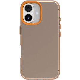 Mobigear Crystal iPhone 16 Plus Hoesje Hardcase Backcover - Oranje
