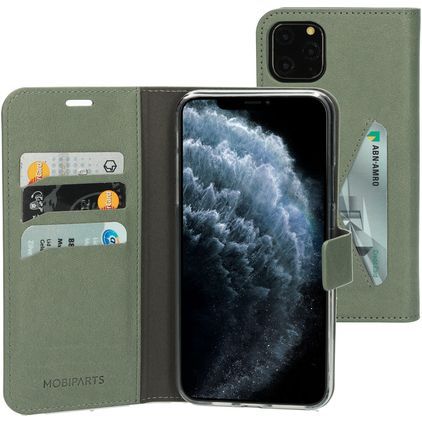 Mobiparts Classic Wallet iPhone 11 Pro Max Hoesje Bookcase Portemonnee - Stone Green