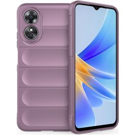 Mobigear Bumpy OPPO A17 Hoesje Flexibel TPU Backcover - Paars