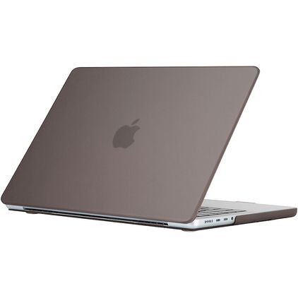 Mobigear Glossy MacBook Pro 14 Inch (2021-2026) Hoes Hardshell Laptopcover MacBook Case - Grijs - Model A2442 / A2779 / A2918 / A2992 / A3401 / A3112 / A3434 / A3427 / A3426