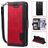 Mobigear Two Tone iPhone 7 Hoesje Bookcase Portemonnee - Zwart / Rood