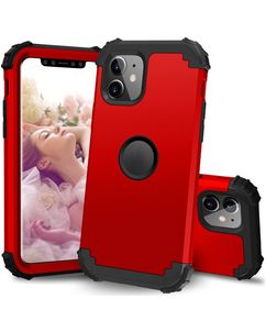 Mobigear Ultra Tough iPhone 11 Hoesje Hardcase Backcover Shockproof - Rood