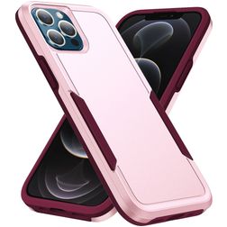 Mobigear Heavy Armor iPhone 14 Pro Max Hoesje Hardcase Backcover Shockproof - Roze / Paars