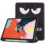 Mobigear Tri-Fold Gel iPad Air 5 (2022) Hoes TPU,Kunstleer Bookcase + Stylus Houder - Do Not Touch