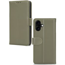 Mobilize Premium Gelly iPhone 16 Hoesje Bookcase Portemonnee - Groen