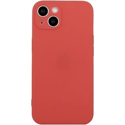 Mobigear Colors iPhone 15 Plus Hoesje Flexibel TPU Backcover - Rood