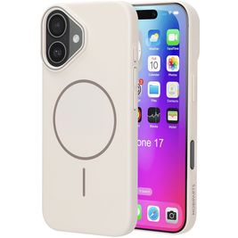 Mobiparts Slim Line iPhone 17 MagSafe Hoesje Hardcase Backcover - Off White