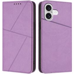 Mobigear Frosted Flip iPhone 17 Hoesje Bookcase Portemonnee - Paars
