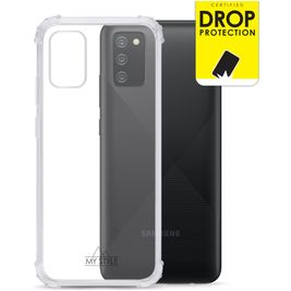 My Style Protective Flex Doorzichtig Samsung Galaxy A02s Hoesje Flexibel TPU Backcover Shockproof - Transparant My Style Protective Flex Doorzichtig Samsung Galaxy A02s Hoesje Flexibel TPU Backcover Shockproof - Transparant