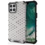 Mobigear Honeycomb Doorzichtig iPhone 12 Hoesje Hardcase Backcover Shockproof - Transparant