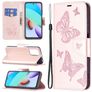 Mobigear Butterfly Xiaomi Redmi 10 4G Hoesje Bookcase Portemonnee - Roségoud