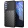 Mobigear Groove Samsung Galaxy S21 FE Hoesje Flexibel TPU Backcover - Zwart