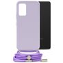 Mobilize Lanyard Gelly Samsung Galaxy A53 Flexibel TPU Hoesje met koord - Pastel Purple